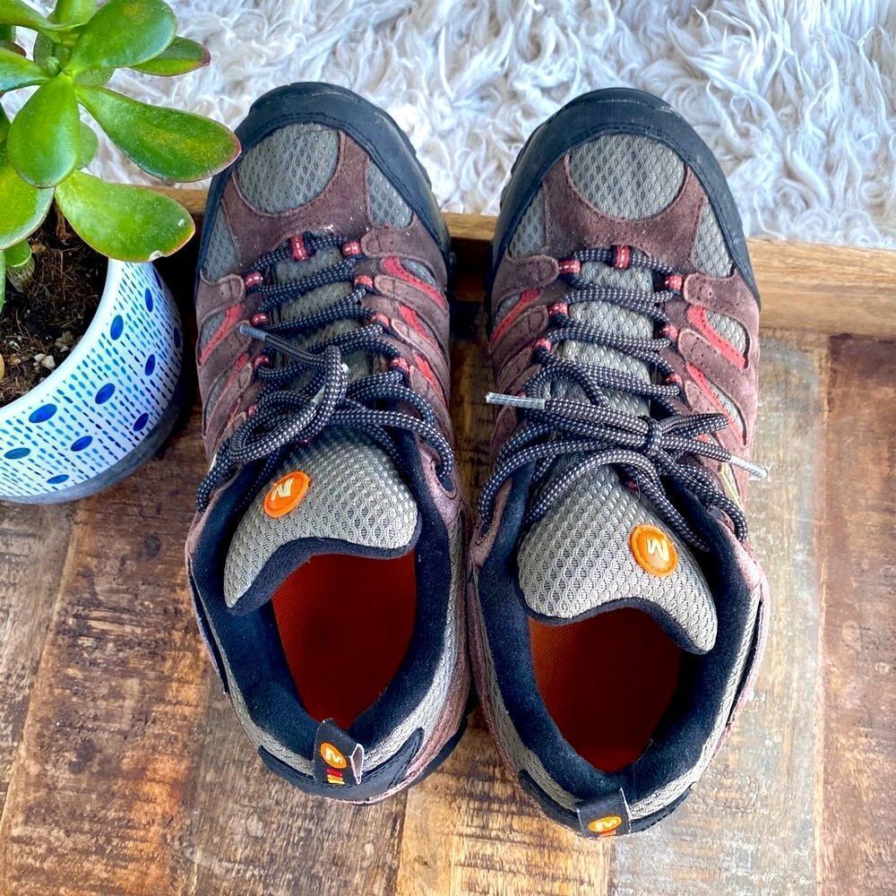 Size 8 Merrell Moab Waterproof Hiking Shoes Espresso - Picture 4 of 15